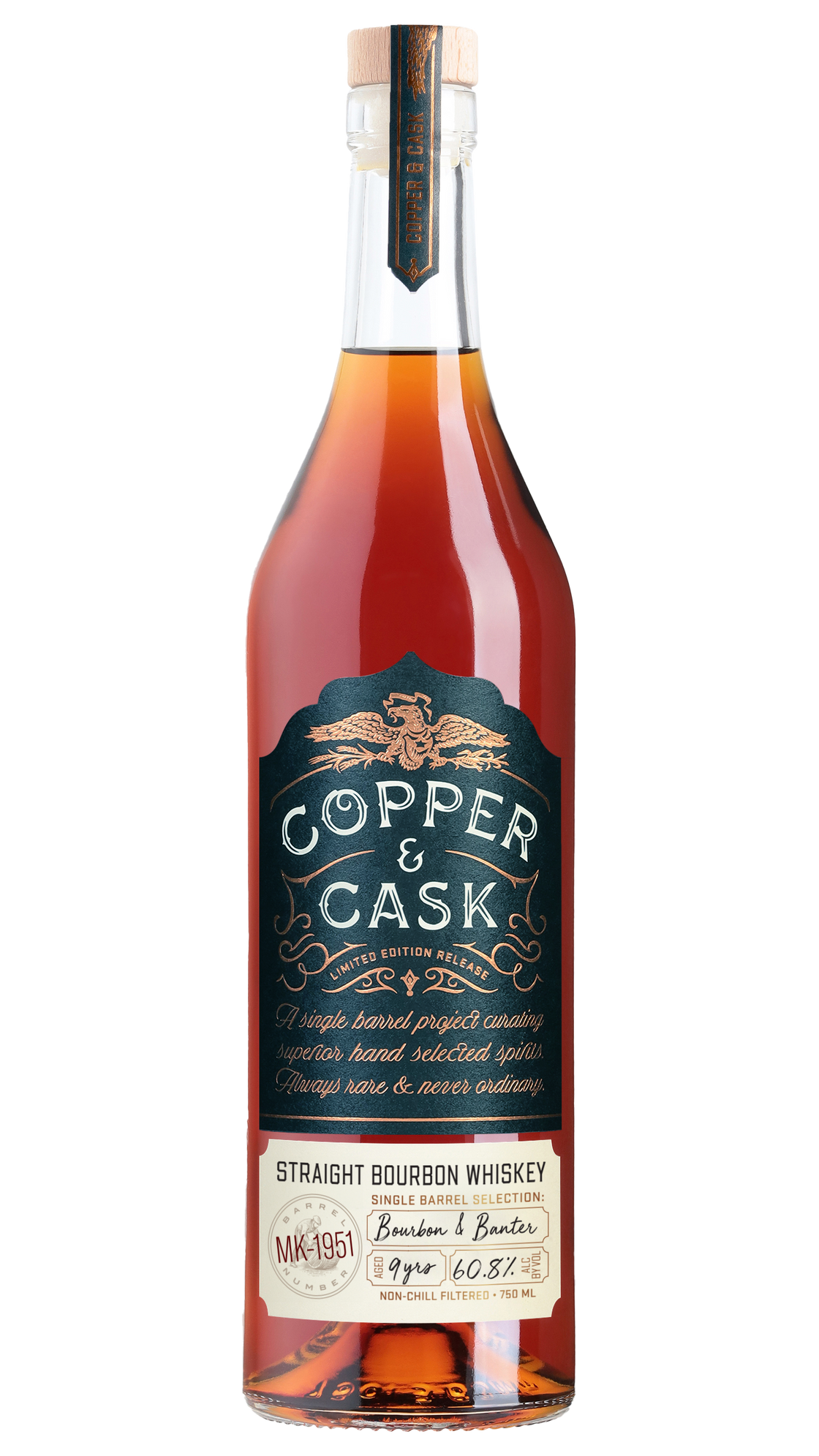 Bourbon & Banter, 9-Year Bourbon Whiskey Single Barrel MK-1951