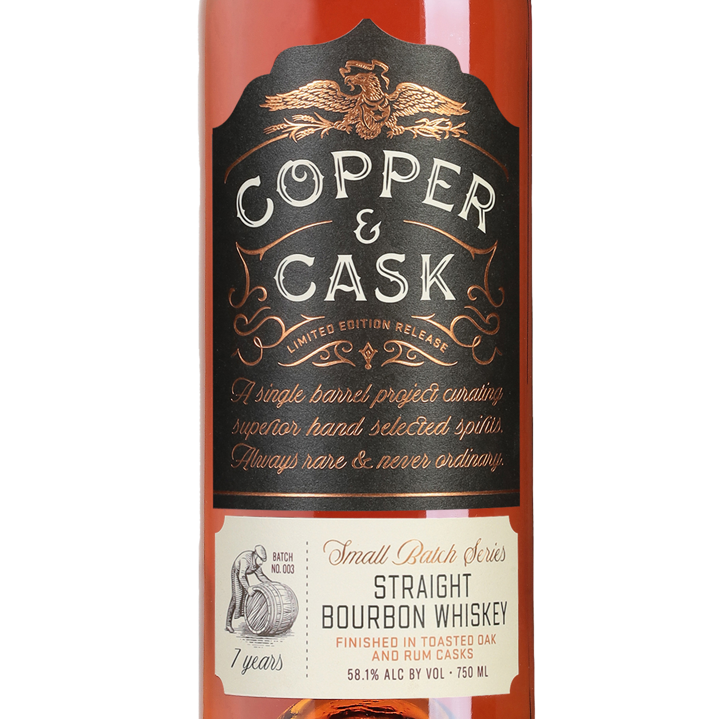 Small Batch Series #003, 7-Year Toasted Oak & Rum Finished Bourbon