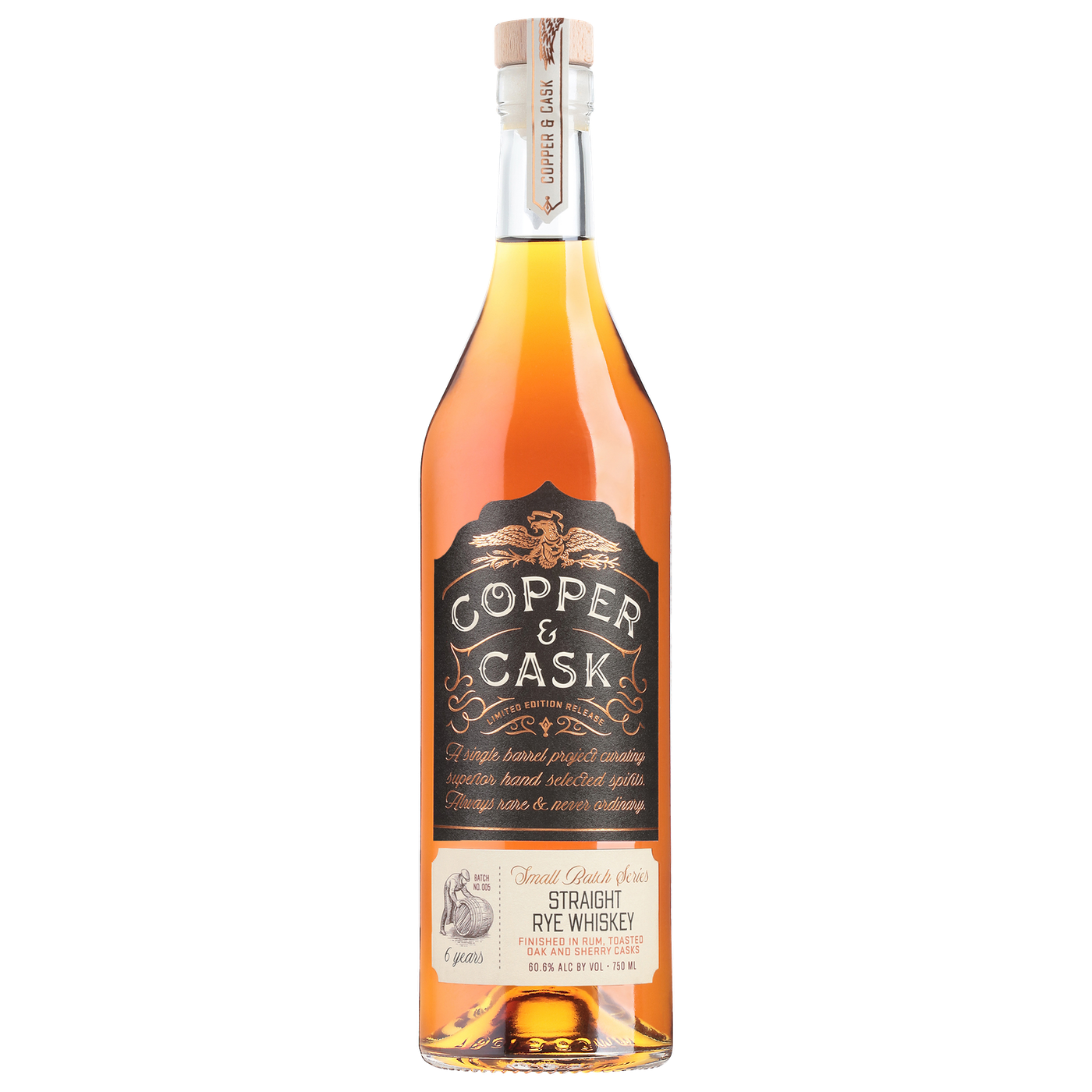 Small Batch Series #005, 6-Year Rye Finished in Rum, Toasted and Sherry