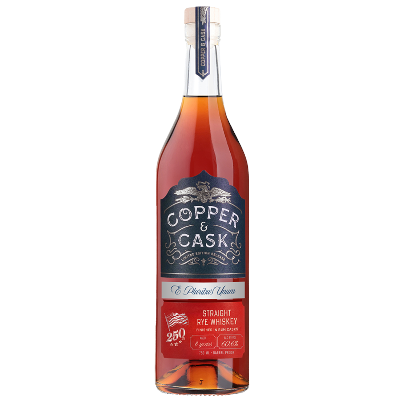 Boston Rum Party 8-Year Rye Whiskey Finished in Rum Casks