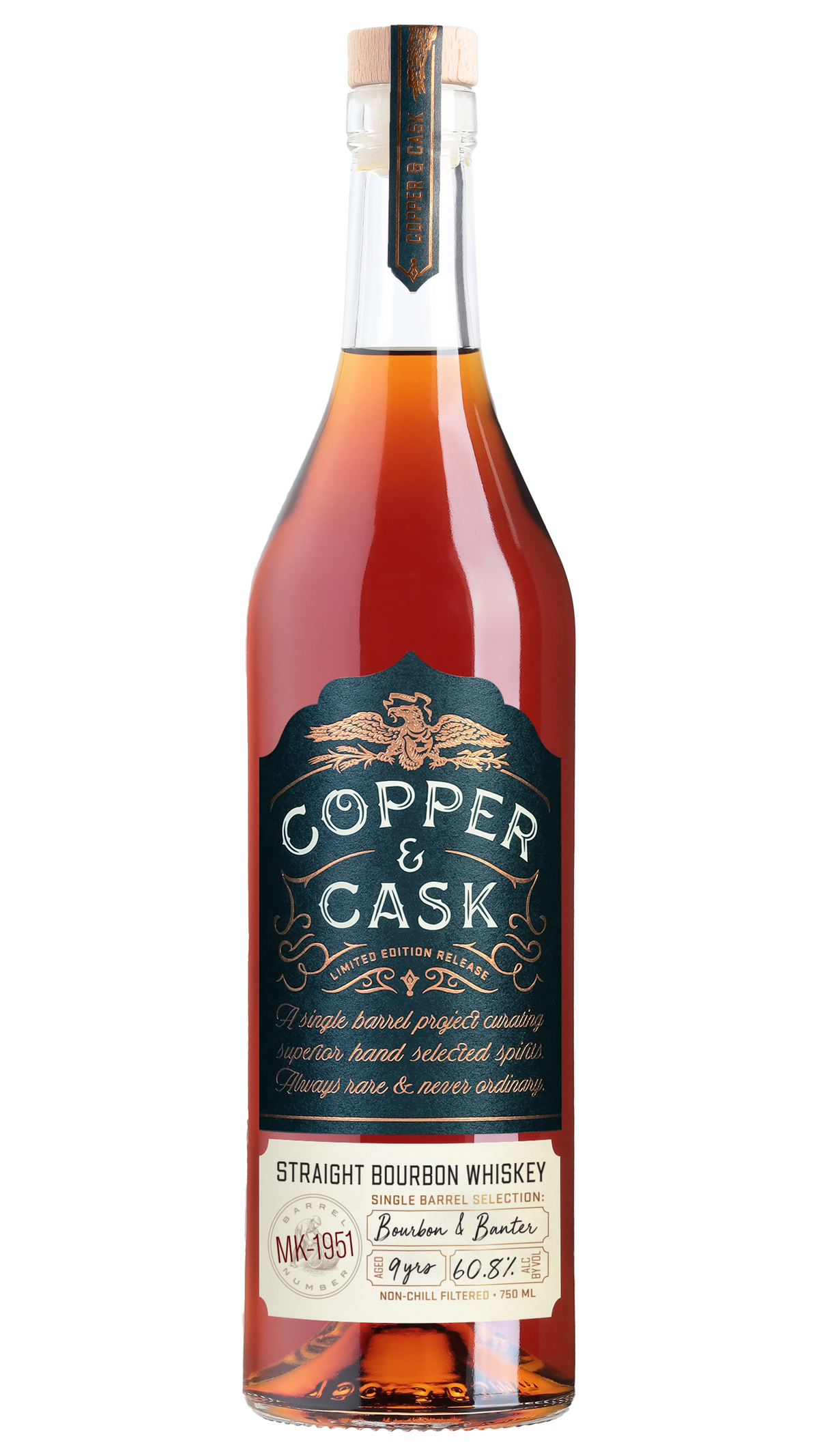 Bourbon & Banter, 9-Year Bourbon Whiskey Single Barrel MK-1951