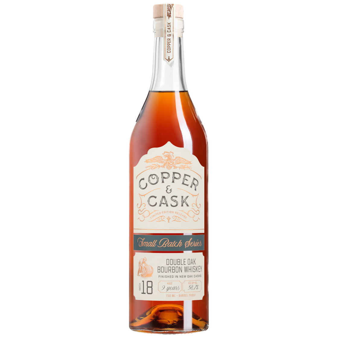 copper & cask Small Batch Series 18, 9-Year Double Oak Bourbon